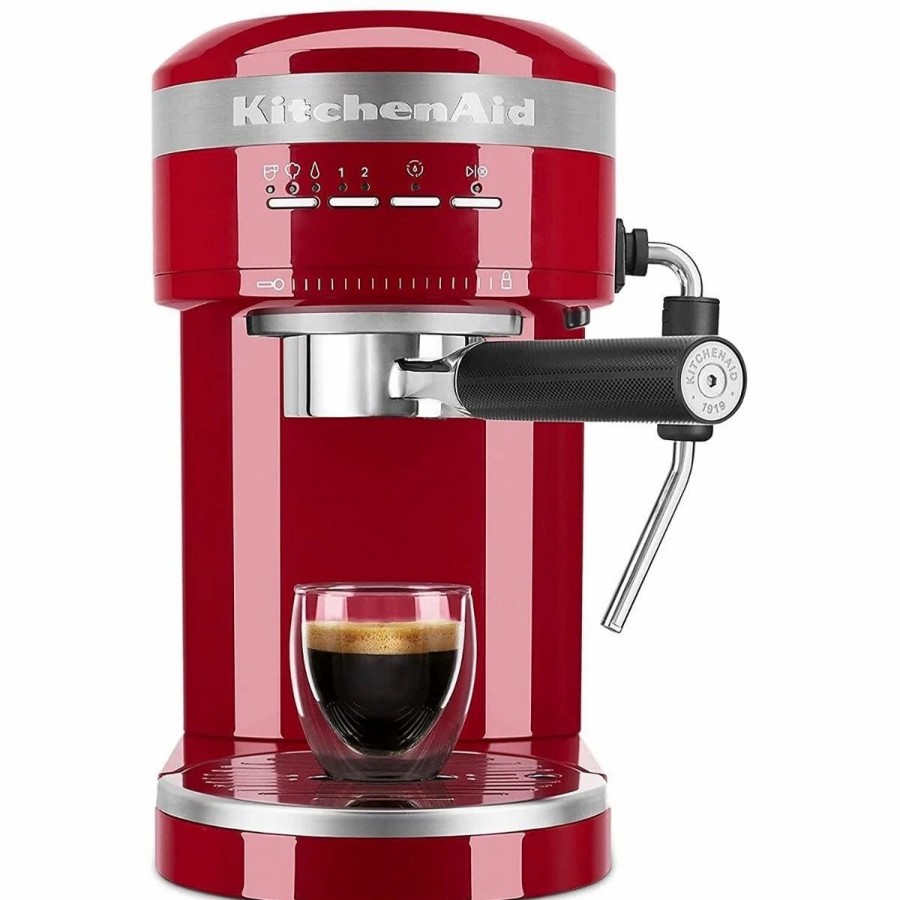 Small Appliances * | Kitchenaid Semi Auto Metal Espresso Maker | Empire Red