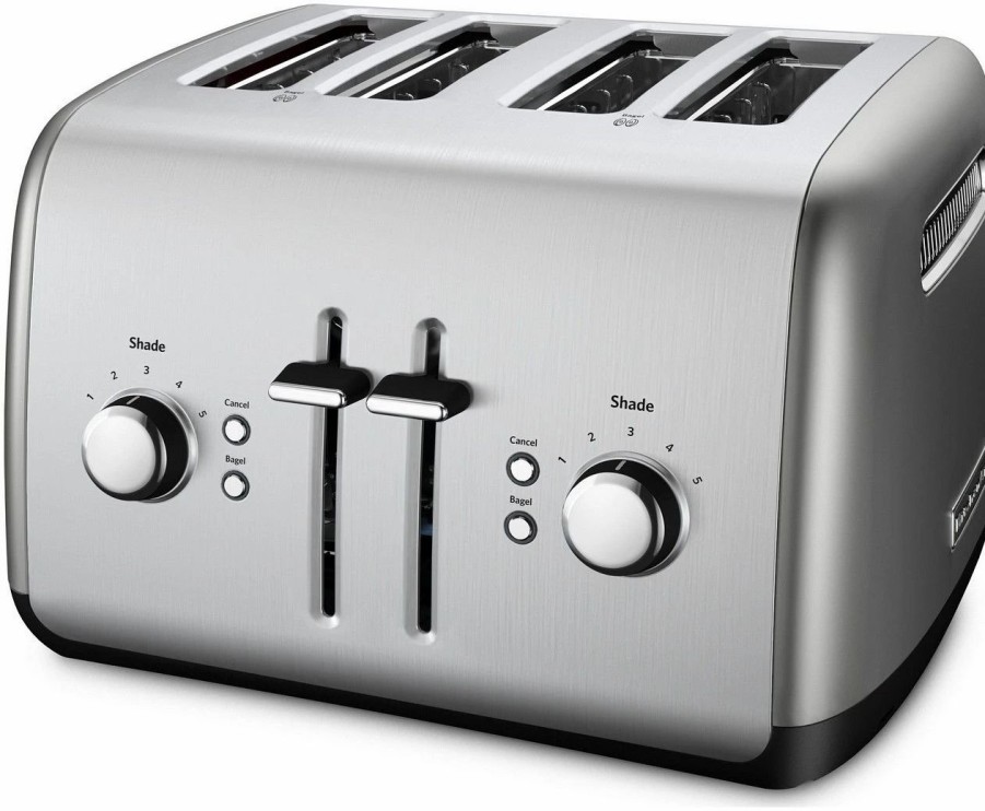 Small Appliances * | Kitchenaid Refurbished 4-Slice Toaster With Manual High-Lift Lever | Contour Silver