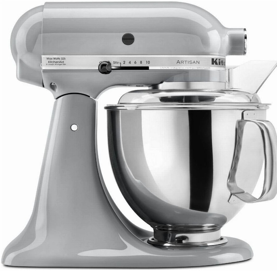 Small Appliances * | Kitchenaid 5-Quart Artisan Tilt-Head Stand Mixer | Metallic Chrome