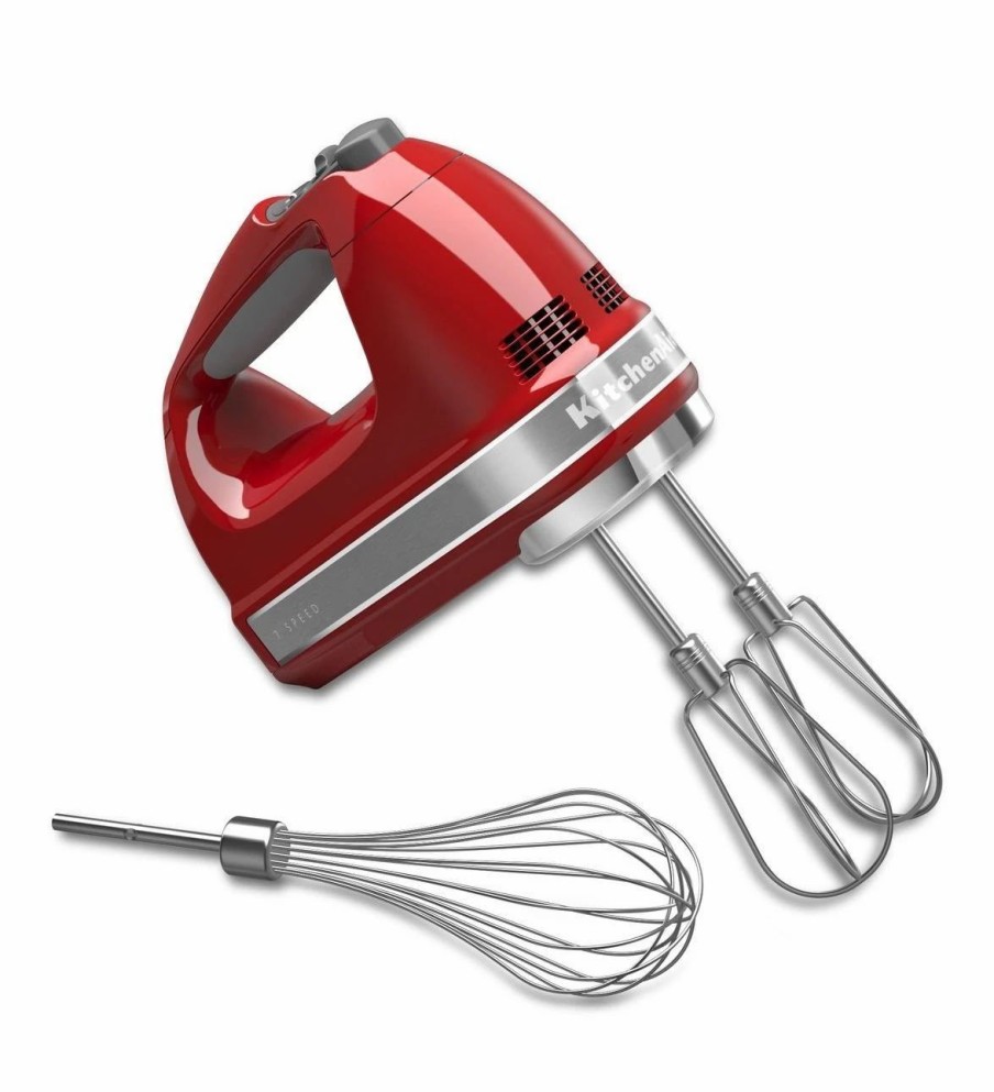 Small Appliances * | Kitchenaid 7-Speed Hand Mixer | Empire Red