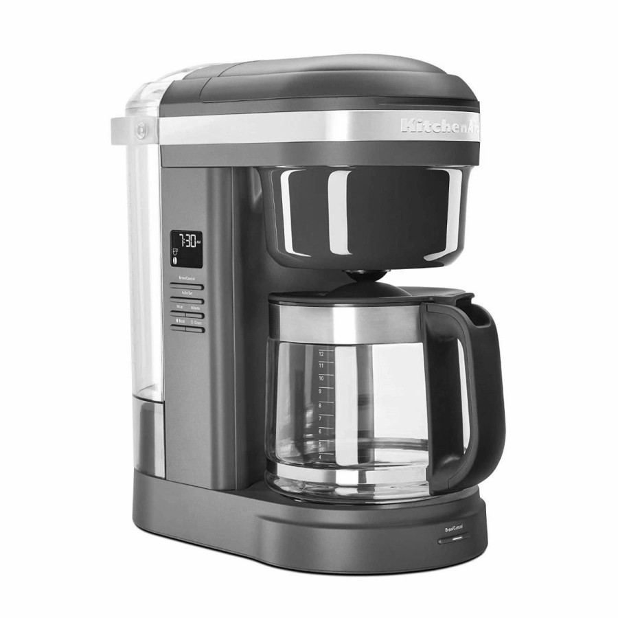 Small Appliances * | Kitchenaid 12-Cup Drip Coffee Maker With Spiral Showerhead | Charcoal Gray