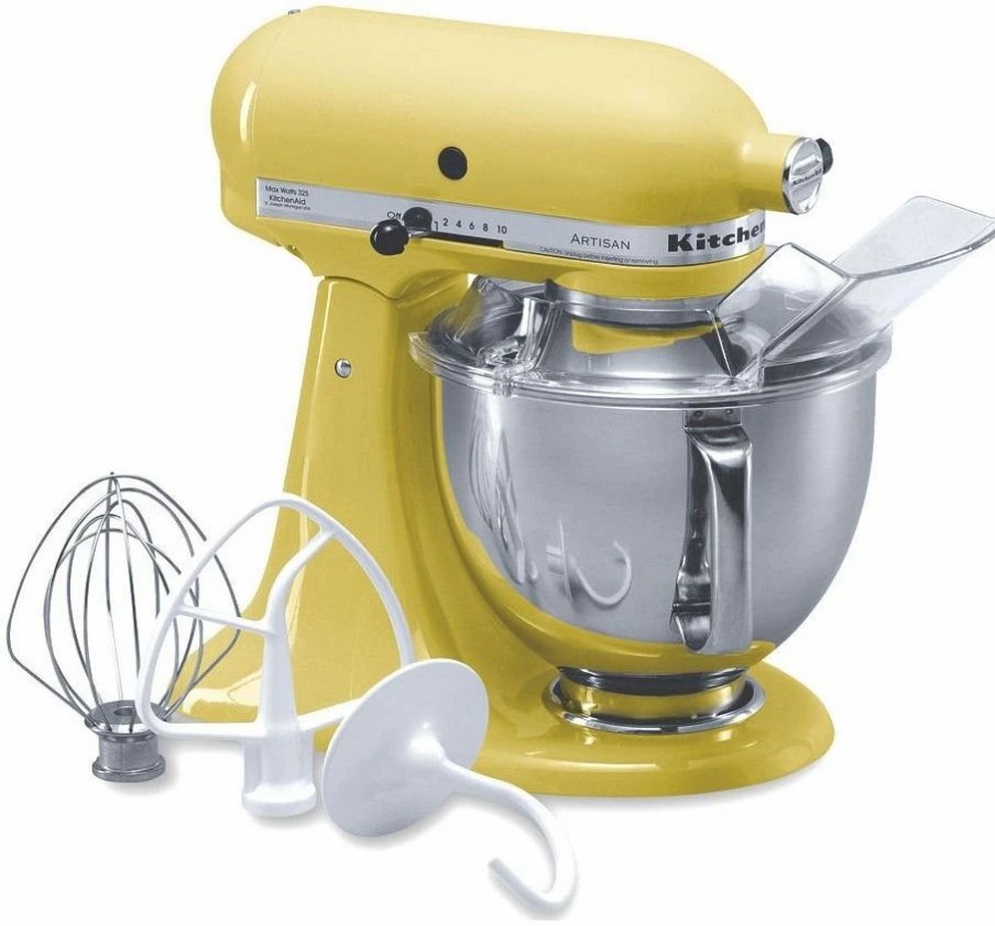 Small Appliances * | Kitchenaid 5-Quart Artisan Tilt-Head Stand Mixer | Majestic Yellow