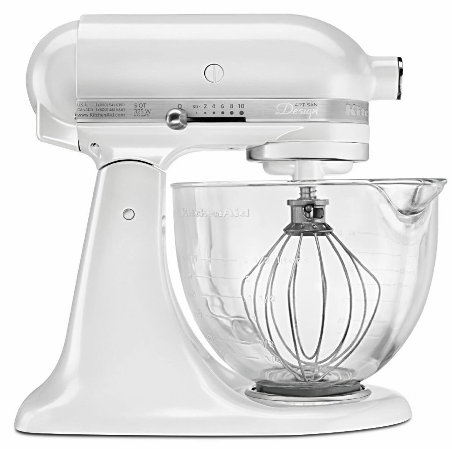 Small Appliances * | Kitchenaid 5-Quart Artisan Design Series Tilt-Head Stand Mixer | Frosted Pearl