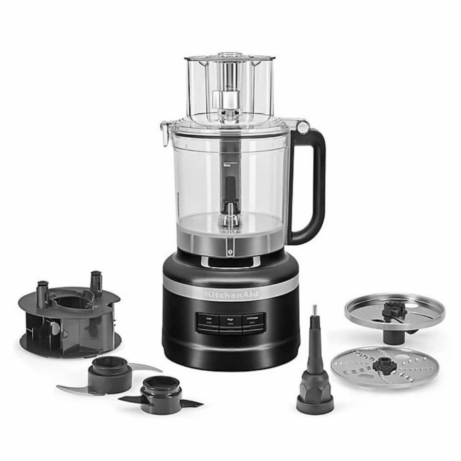 Small Appliances * | Kitchenaid 13-Cup Food Processor | Black Matte