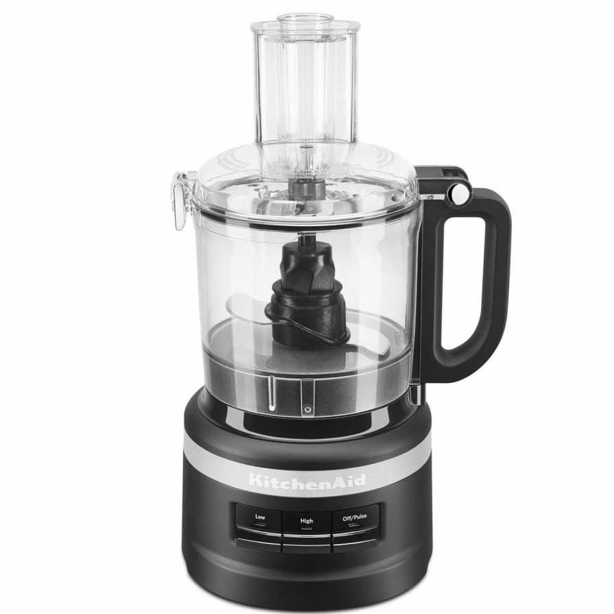 Small Appliances * | Kitchenaid Base 7-Cup Food Processor | Black Matte