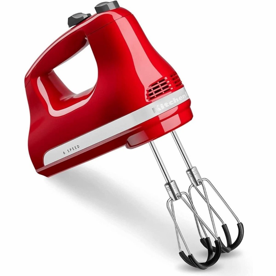 Small Appliances * | Kitchenaid 6-Speed Hand Mixer With Flex Edge Beaters | Empire Red