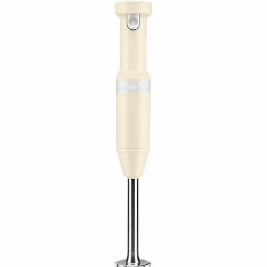 Kitchen Appliances * | Kitchenaid Khbbv Cordless Hand Blender Almond Cream