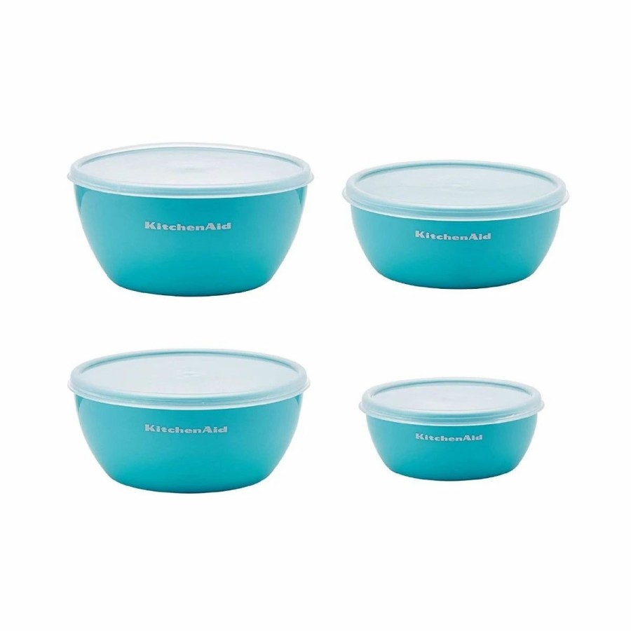 Food Prep Tools * | Kitchenaid Universal Prep Bowls (Set Of 4) | Aqua Sky