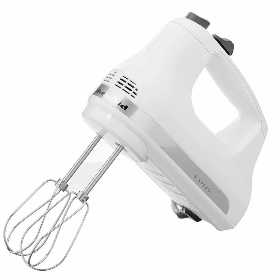 Small Appliances * | Kitchenaid 5-Speed Ultra Power Hand Mixer | White