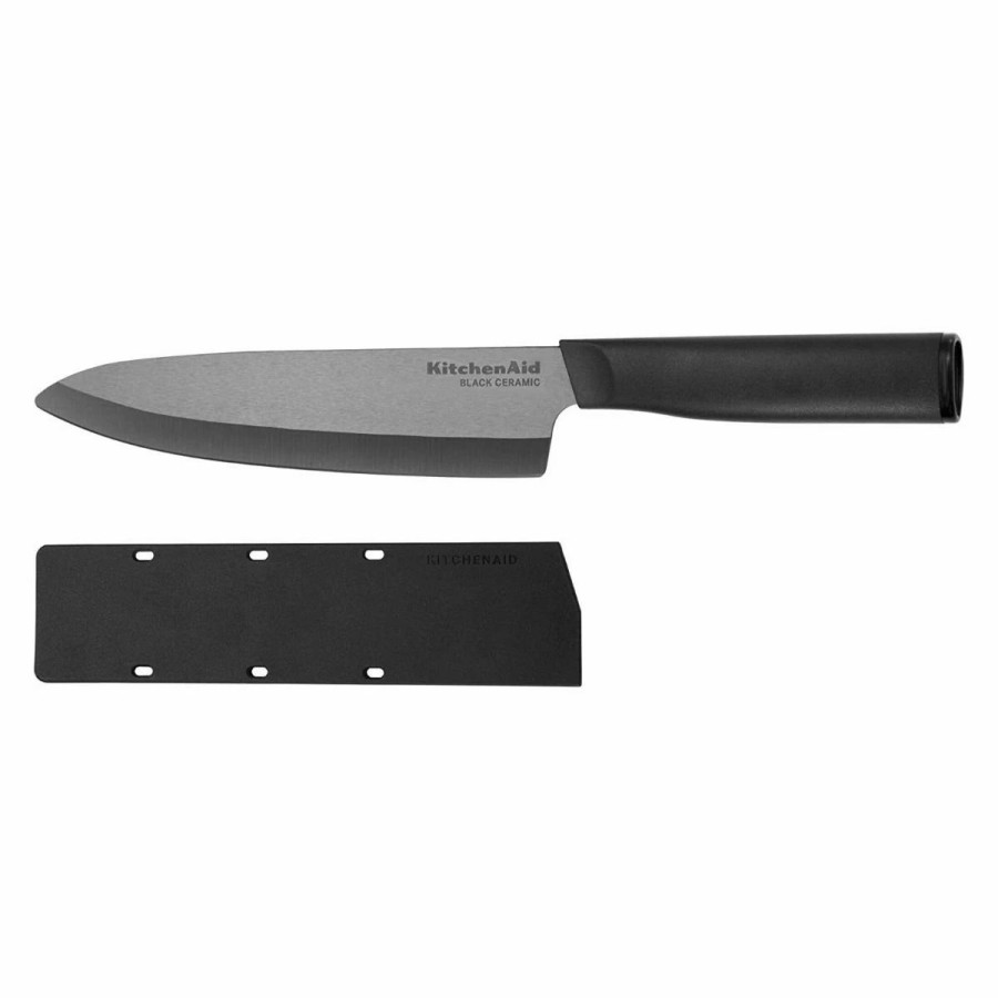 Knives * | Kitchenaid Classic Ceramic 6 Chef'S Knife | Black