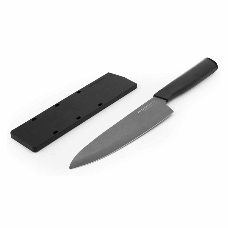 Knives * | Kitchenaid Classic Ceramic 6 Chef'S Knife | Black