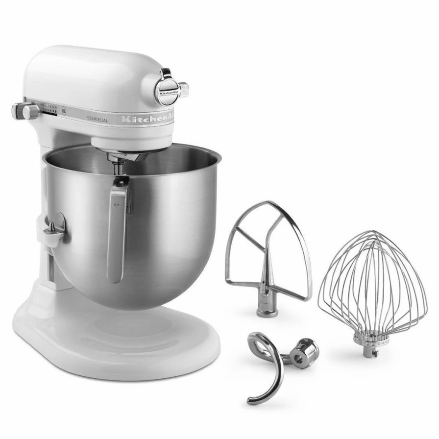 Small Appliances * | Kitchenaid Commercial 8-Quart Stand Mixer | White