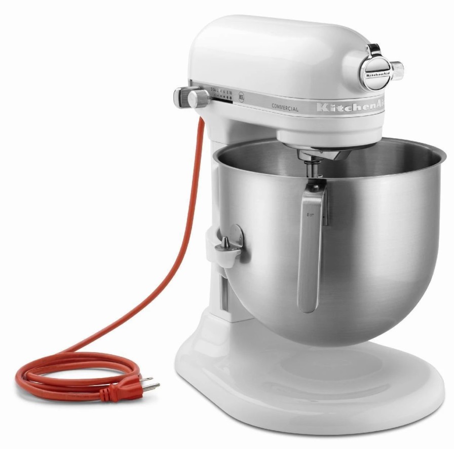 Small Appliances * | Kitchenaid Commercial 8-Quart Stand Mixer | White