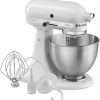 Small Appliances * | Kitchenaid 4.5-Quart Classic Tilt-Head Stand Mixer | White