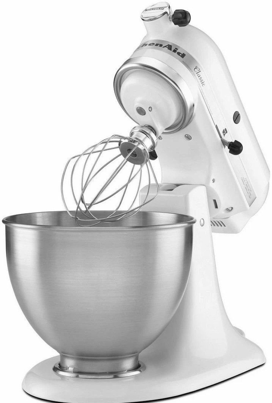 Small Appliances * | Kitchenaid 4.5-Quart Classic Tilt-Head Stand Mixer | White