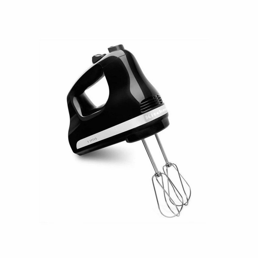 Small Appliances * | Kitchenaid 5-Speed Ultra Power Hand Mixer | Onyx Black