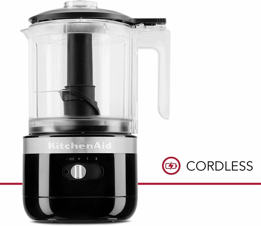 Small Appliances * | Kitchenaid 5-Cup Cordless Food Chopper | Onyx Black