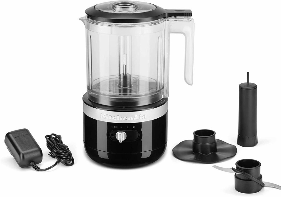 Small Appliances * | Kitchenaid 5-Cup Cordless Food Chopper | Onyx Black