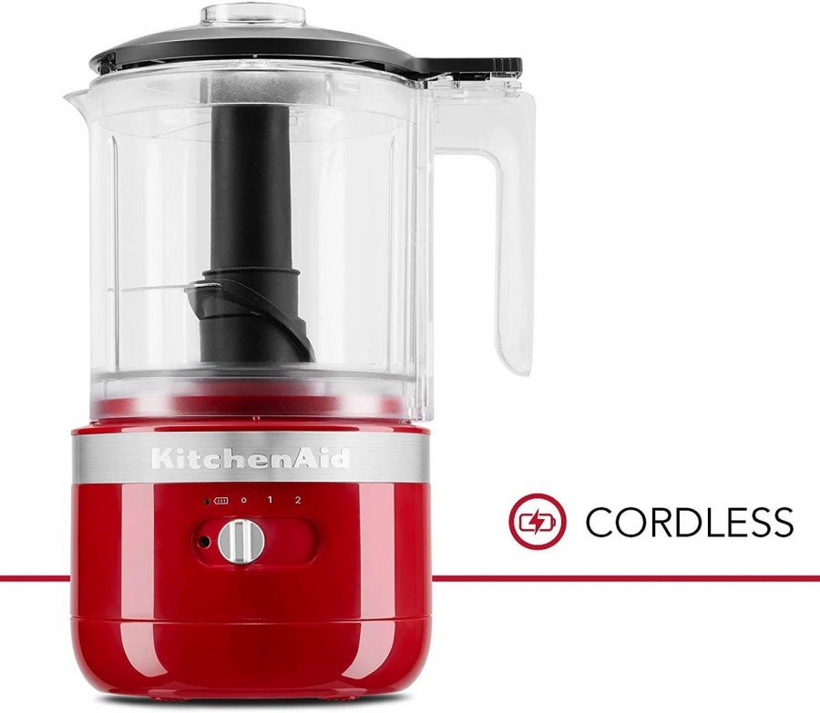 Small Appliances * | Kitchenaid 5-Cup Cordless Food Chopper | Empire Red