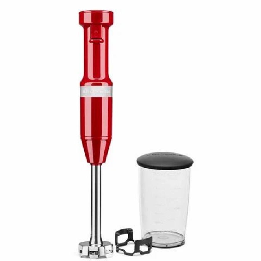 Kitchen Appliances * | Kitchenaid Khbv53 Corded Hand Blender Empire Red