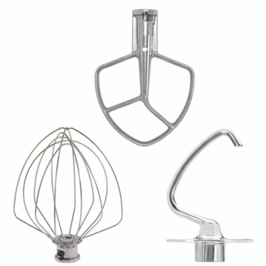 Small Appliances * | Kitchenaid Stainless Steel Stand Mixer Tools (3-Piece Set) | Fits 4.5-Quart & 5-Quart Kitchenaid Artisan Tilt-Head Stand Mixers