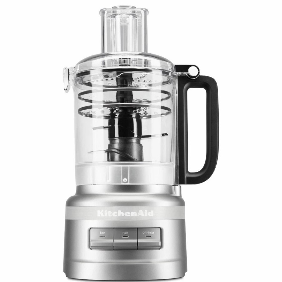 Small Appliances * | Kitchenaid Refurbished 9-Cup Food Processor Plus | Contour Silver