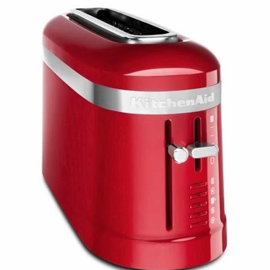 Kitchen Appliances * | Kitchenaid Kmt3115 Design Two Slice Long Toaster Empi. Red