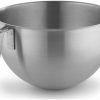 Small Appliances * | Kitchenaid Commercial 5-Quart Stainless Steel Bowl W/J Hook Handle | Fits 7-Quart & 8-Quart Kitchenaid Bowl-Lift Stand Mixers