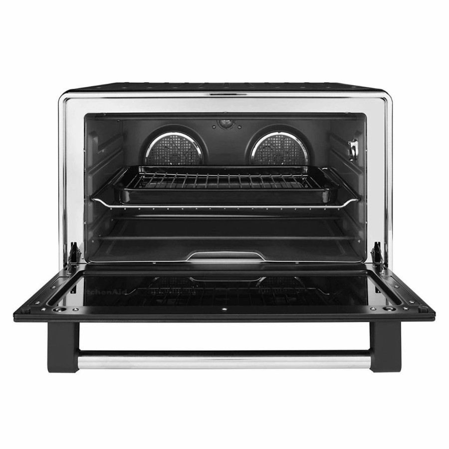 Small Appliances * | Kitchenaid Refurbished Dual Convection Countertop Oven | Black Matte