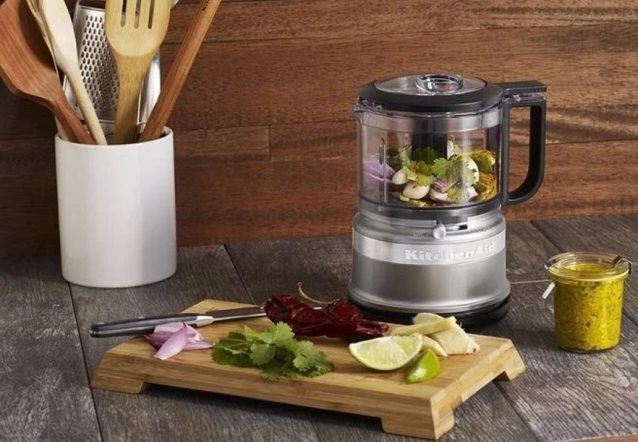 Small Appliances * | Kitchenaid 3.5-Cup Mini Food Processor | Contour Silver