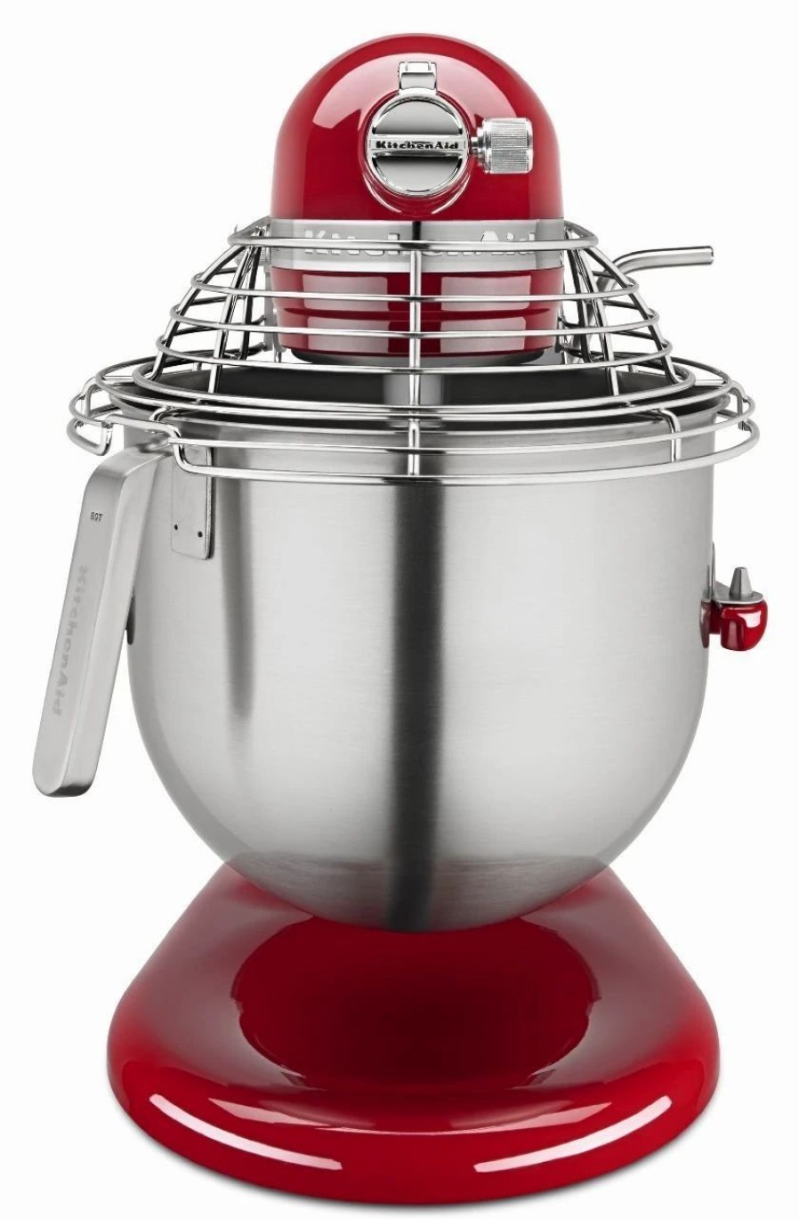 Small Appliances * | Kitchenaid Commercial 8-Quart Bowl-Lift Stand Mixer With Bowl Guard | Empire Red