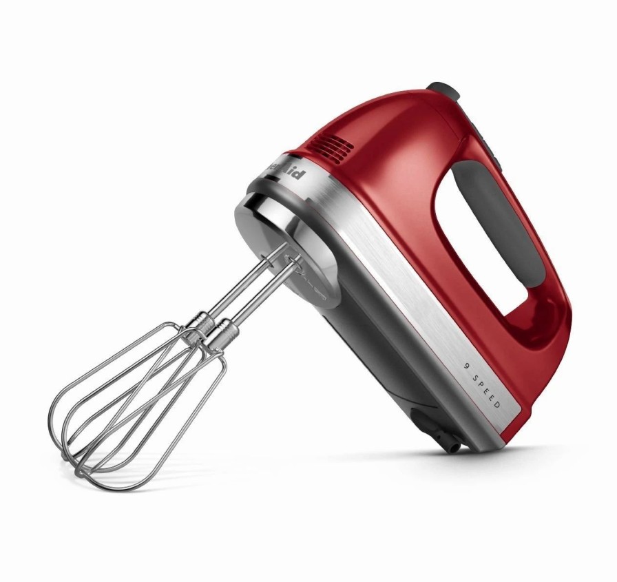 Small Appliances * | Kitchenaid 9-Speed Hand Mixer | Candy Apple Red