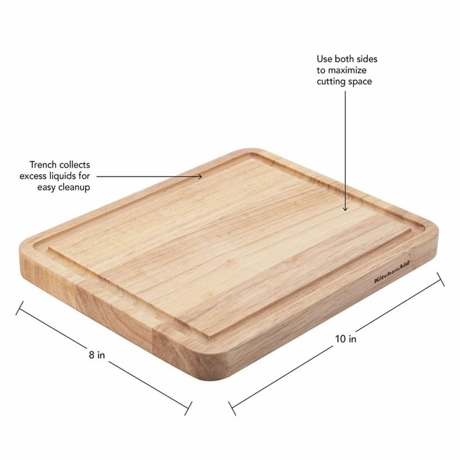 Food Prep Tools * | Kitchenaid Classic Wood Cutting Board | 8 X 10