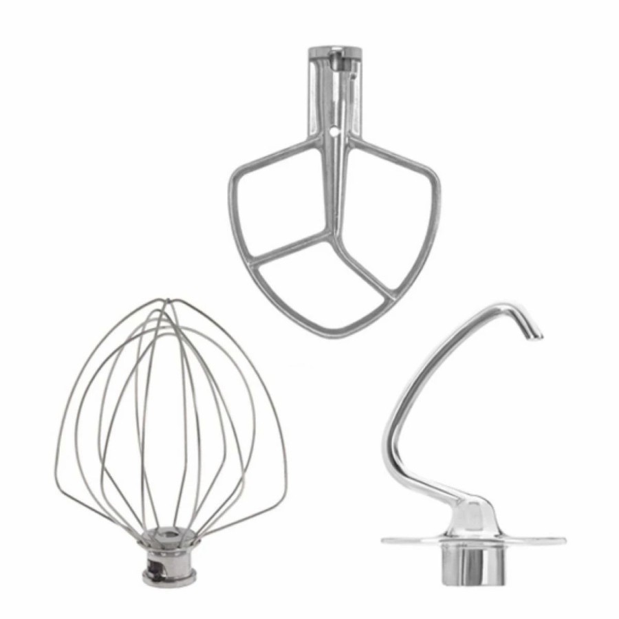 Small Appliances * | Kitchenaid 5-Quart Stainless Steel Bowl + Stainless Steel Pastry Beater Accessory Pack | Fits 5-Quart Kitchenaid Tilt-Head Stand Mixers