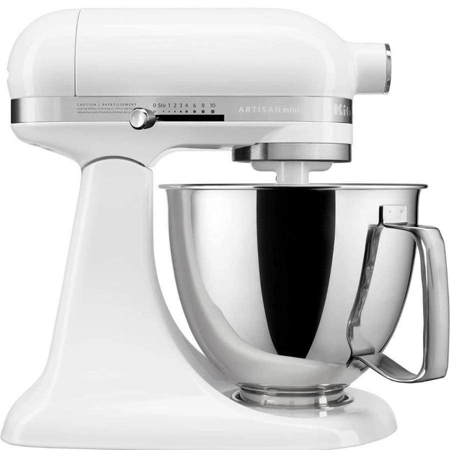 Small Appliances * | Kitchenaid 3.5-Quart Artisan Mini Plus Tilt-Head Stand Mixer | White