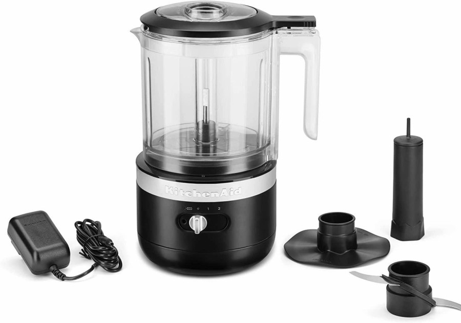 Small Appliances * | Kitchenaid 5-Cup Cordless Food Chopper | Black Matte