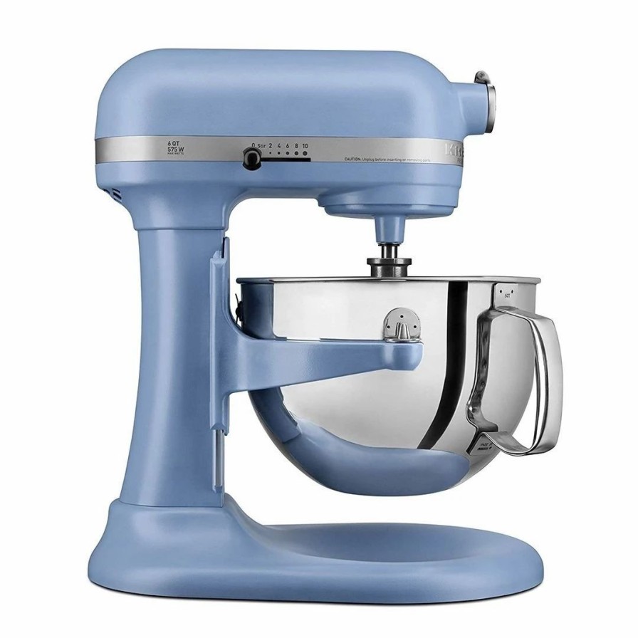 Small Appliances * | Kitchenaid 6-Quart Pro 600 Bowl-Lift Stand Mixer | Matte Vintage Blue + Ultimate Baker'S Bundle