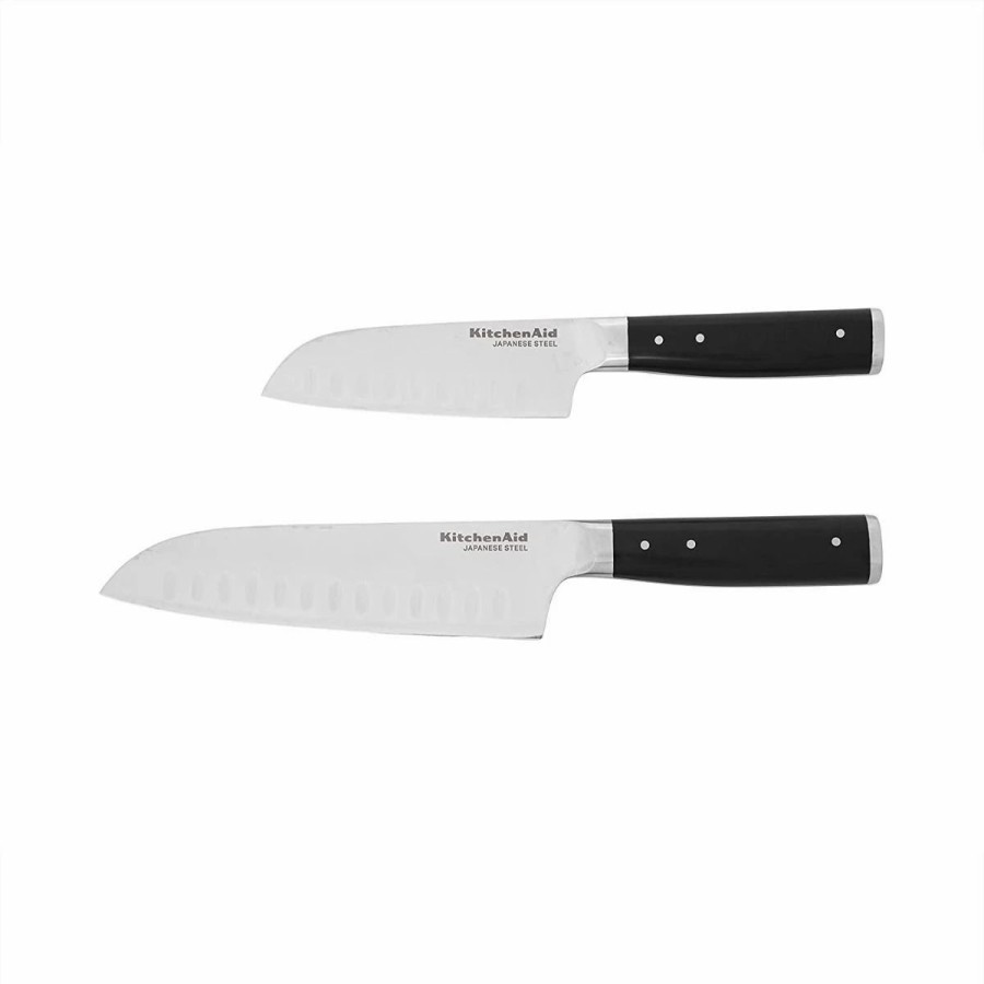 Knives * | Kitchenaid Gourmet Forged 2-Piece Santoku Knife Set