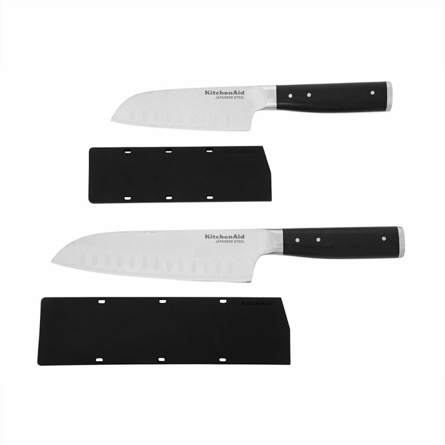 Knives * | Kitchenaid Gourmet Forged 2-Piece Santoku Knife Set