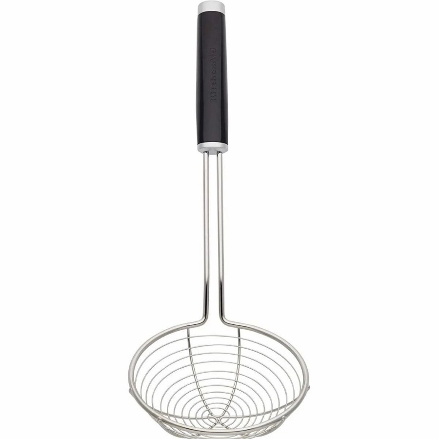 Utensils * | Kitchenaid Classic All Purpose Skimmer/Strainer | Black