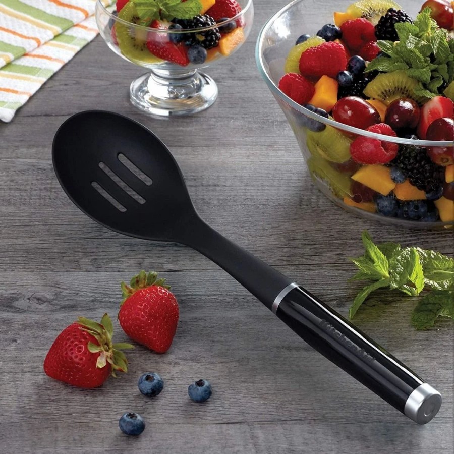 Utensils * | Kitchenaid Classic Slotted Spoon | Black