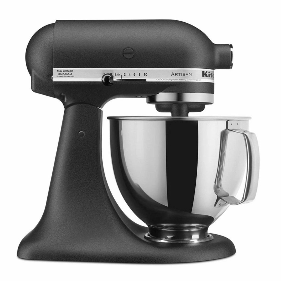 Small Appliances * | Kitchenaid 5-Quart Artisan Tilt-Head Stand Mixer | Cast Iron Black