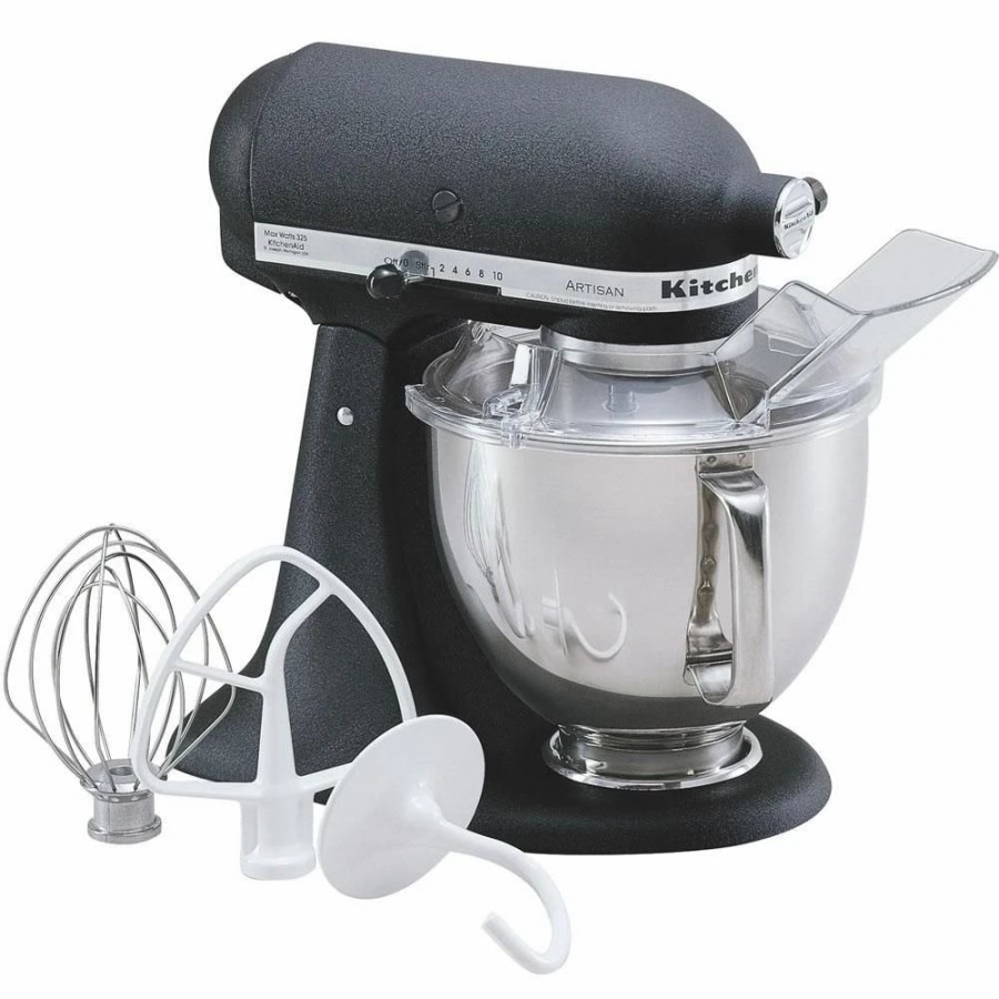 Small Appliances * | Kitchenaid 5-Quart Artisan Tilt-Head Stand Mixer | Cast Iron Black