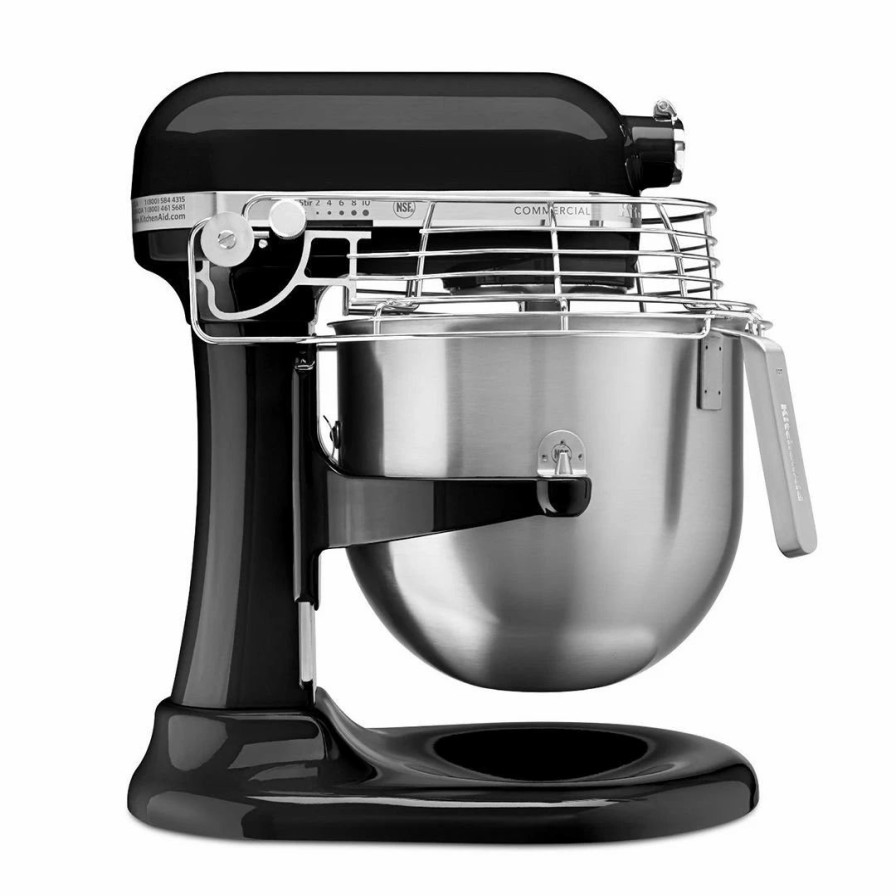 Small Appliances * | Kitchenaid Commercial 8-Quart Bowl-Lift Stand Mixer With Bowl Guard | Onyx Black