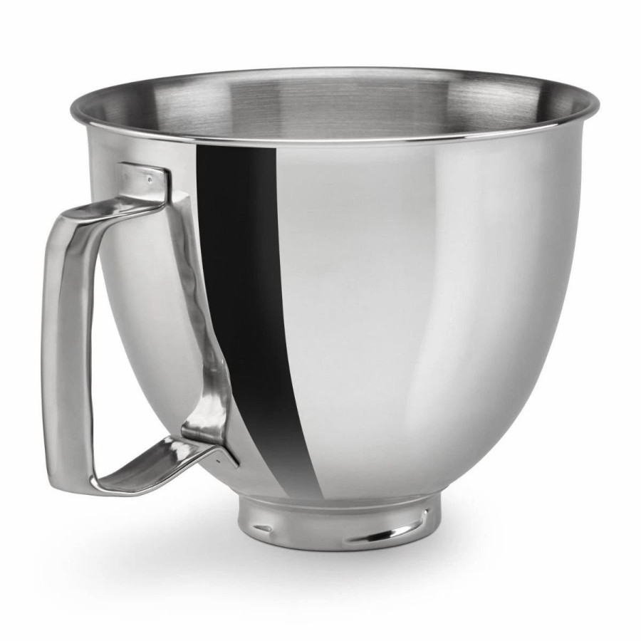 Small Appliances * | Kitchenaid 3.5-Quart Flared Polished Stainless Steel Bowl | Fits 3.5-Quart Kitchenaid Artisan Mini Stand Mixers